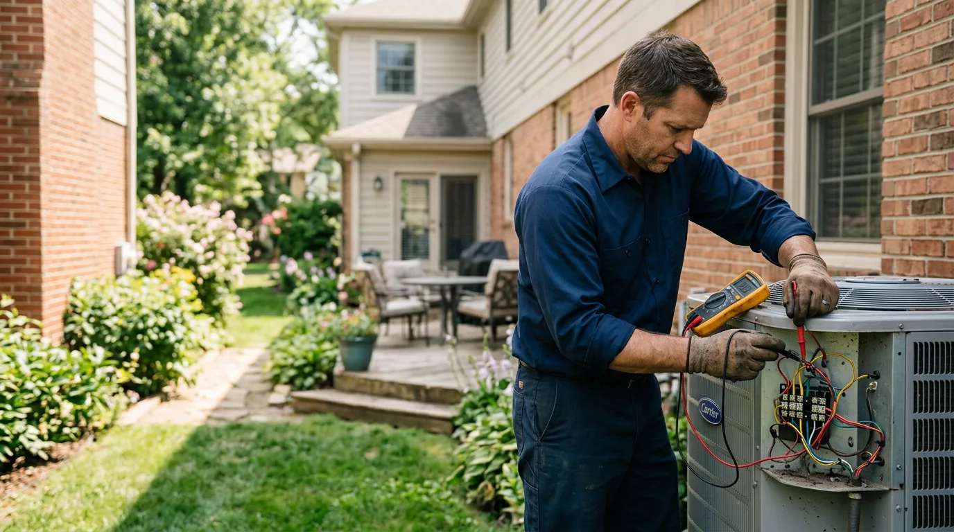 HVAC technician working near Palco, KS